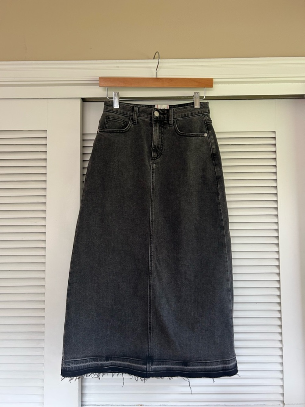 BDG Charcoal Gray High-Waist Denim Skirt
